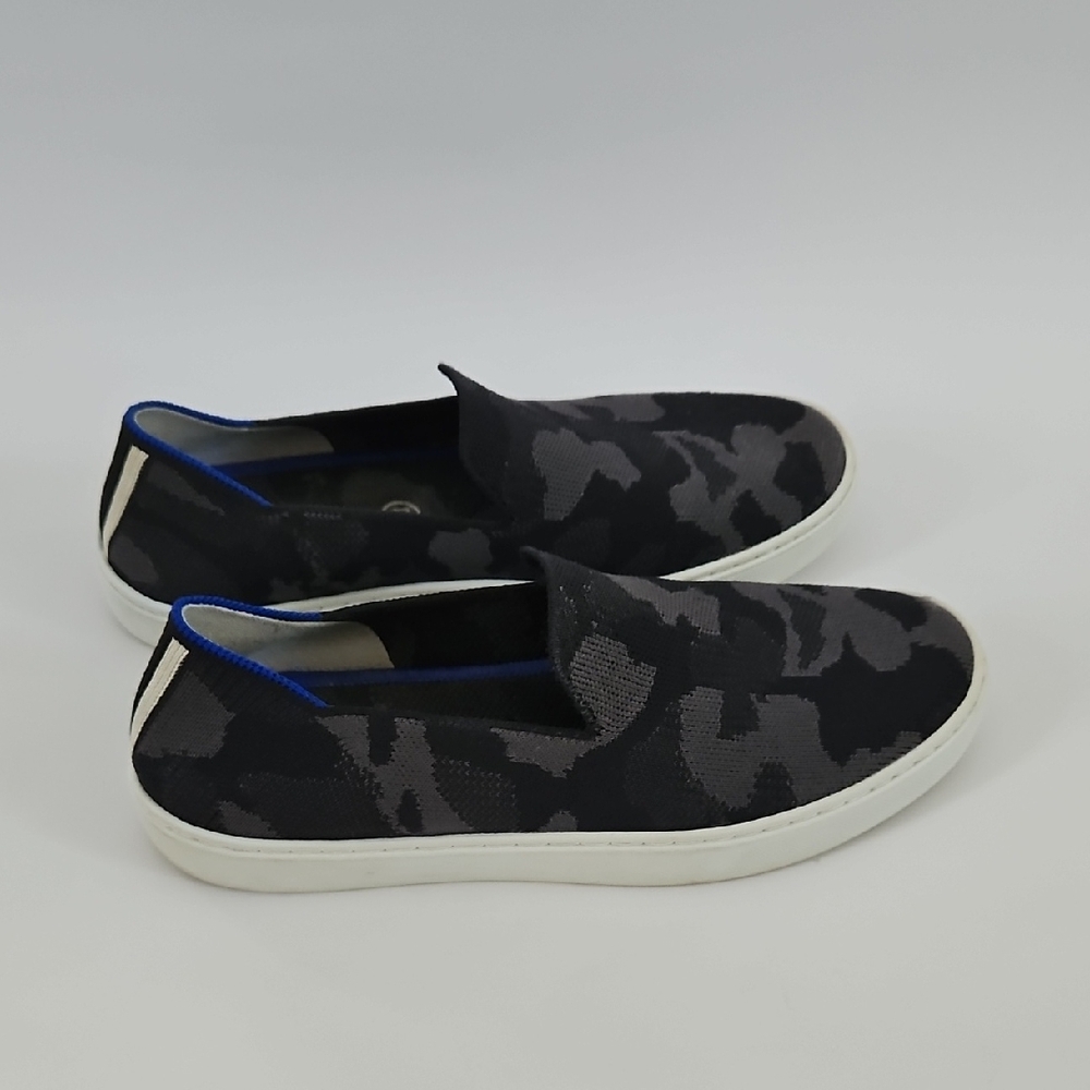 Rothy's Original Slip On Gray Camo Sneaker Size 8